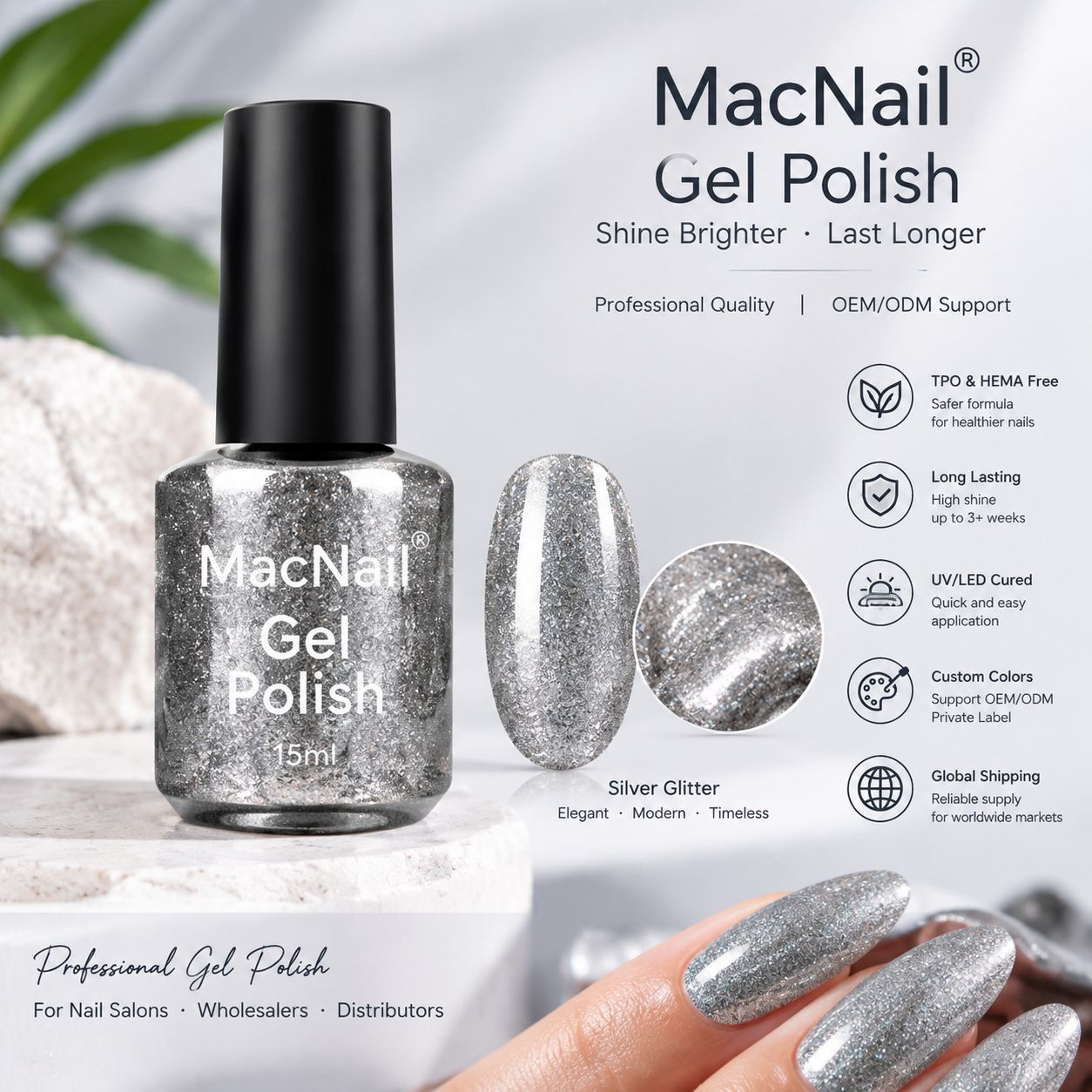 Cat Eye Gel Polish Custom Design